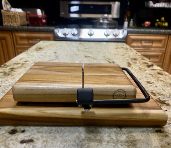 Teak Wood Cheese Slicer    &     Cutting Board Set - Image 4