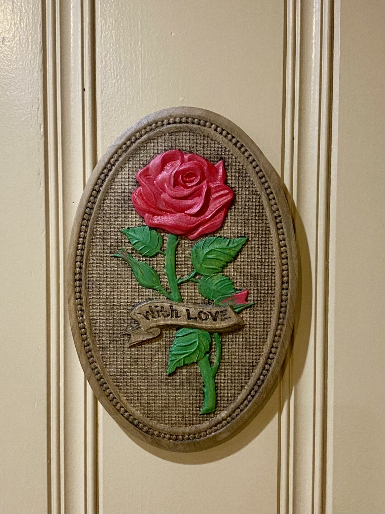 TRUE LOVE-CHERRY ROSE WALL PLAQUE - Image 2