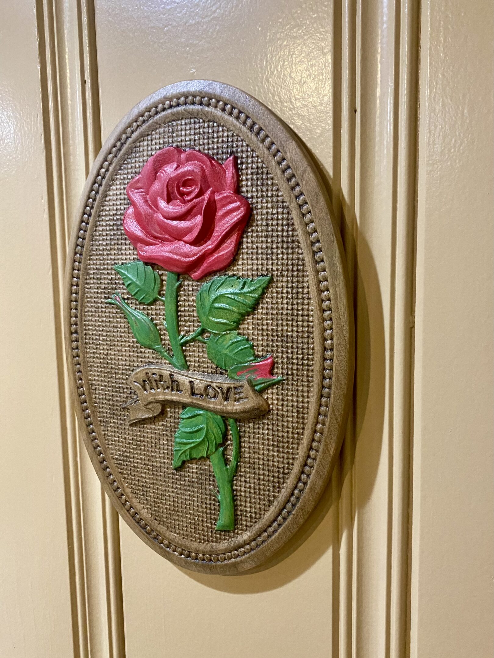 TRUE LOVE-CHERRY ROSE WALL PLAQUE - Image 3