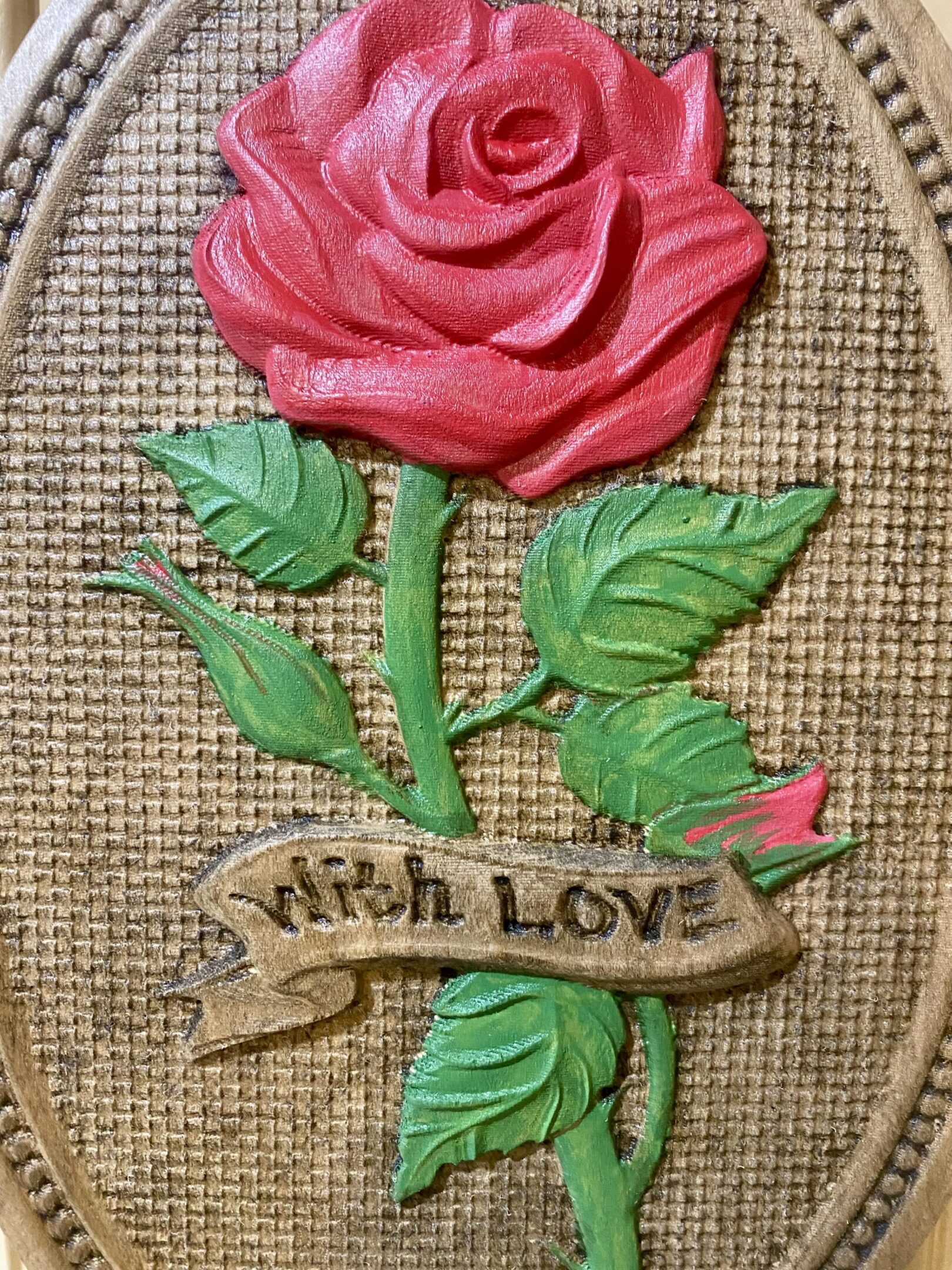 TRUE LOVE-CHERRY ROSE WALL PLAQUE - Image 4